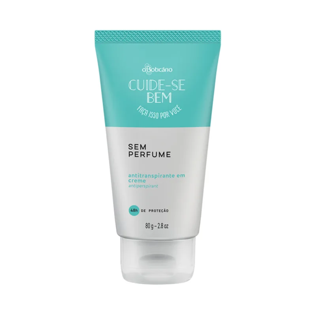 O Boticário Antitranspirante em Creme Cuide-se Bem: Sem Perfume (80g)